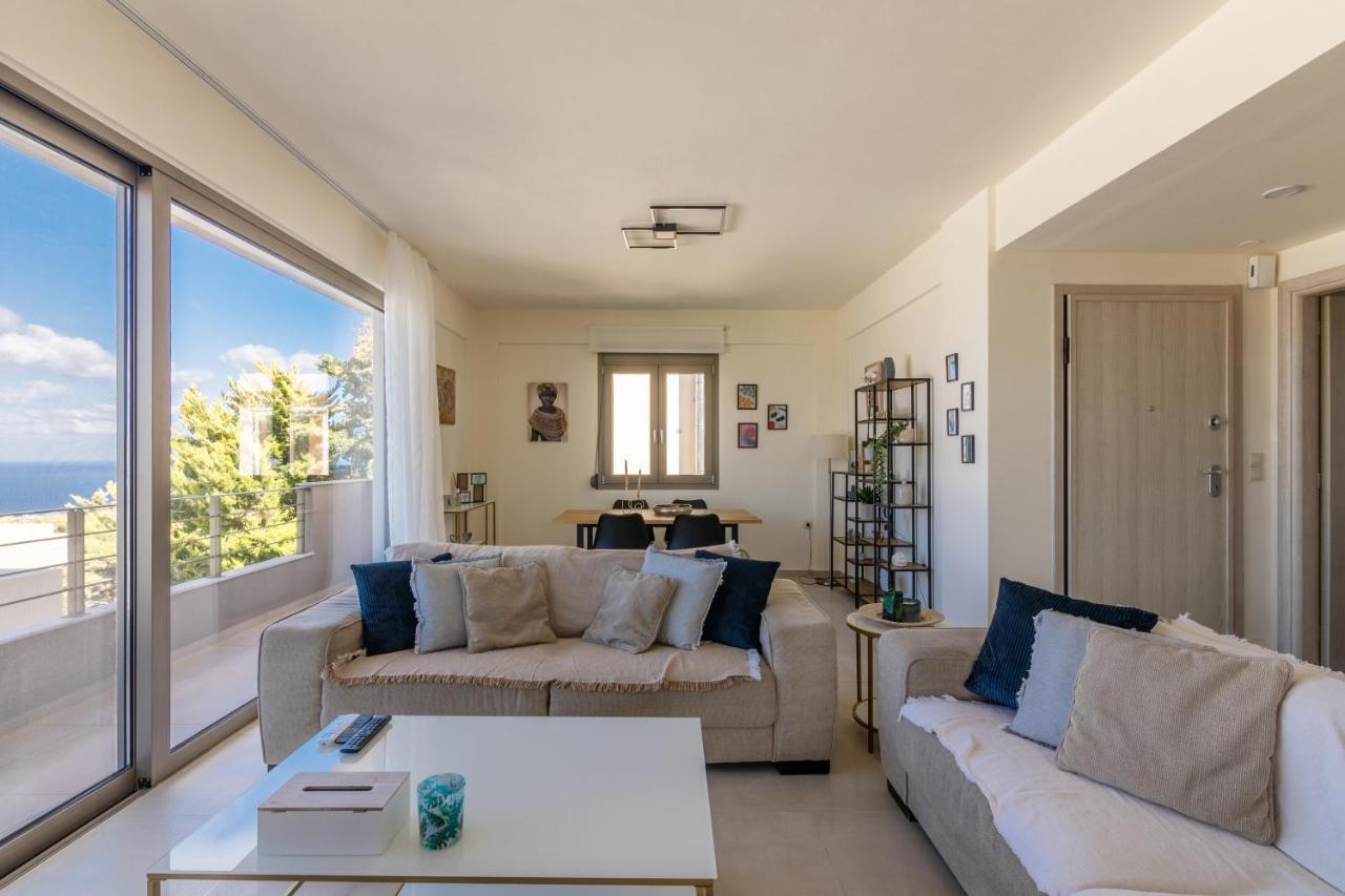 3 Bedroom Villa With Stunning Sea View & Private Parking Elia  Zewnętrze zdjęcie